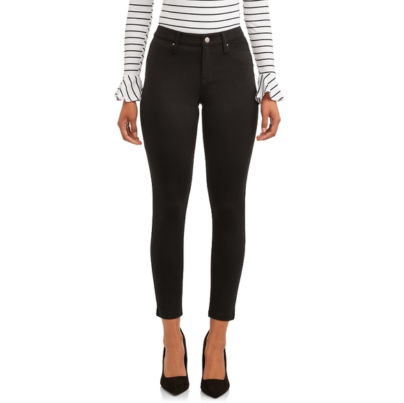 Time and Tru Pants & Jumpsuits Time Tru Black Ponte Pants Size 6